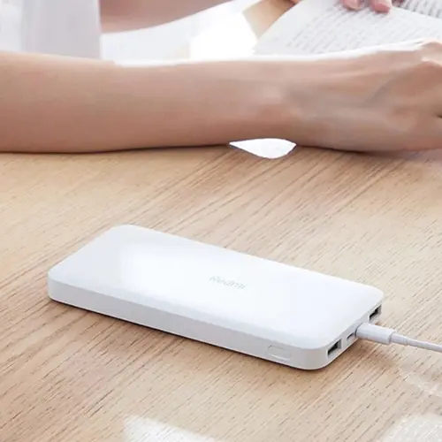 پاوربانک شیائومی مدل Redmi ظرفیت 10000 میلی آمپر ساعت به همراه کابل تبدیل microUSB (7)